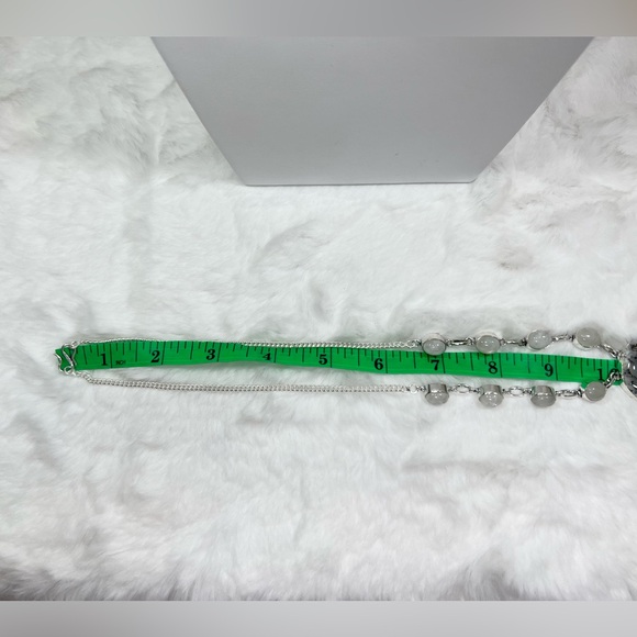 Dendrite Opal Moonstone 925 Gemstone Necklace - Picture 3 of 4